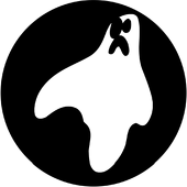 Ghost 1 - Stock Gobo for Gobo Light Projectors - Choose your size!