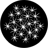 Sparkles - Stock Gobo for Gobo Light Projectors - Choose your size!