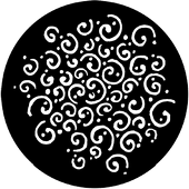 Squiggle - Stock Gobo for Gobo Light Projectors - Choose your size!