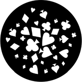 House of Cards - Stock Gobo for Gobo Light Projectors - Choose your size!