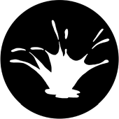 Splosh - Stock Gobo for Gobo Light Projectors - Choose your size!