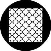 Chinese Lattice - Stock Gobo for Gobo Light Projectors - Choose your size!