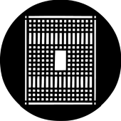 Patterned Grate - Stock Gobo for Gobo Light Projectors - Choose your size!