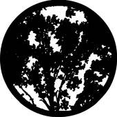Summer Branches - Stock Gobo for Gobo Light Projectors - Choose your size!