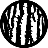 Rough Trunk - Stock Gobo for Gobo Light Projectors - Choose your size!