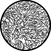 Shattered Glass 2 - Stock Gobo for Gobo Light Projectors - Choose your size!