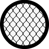 Chain Link - Stock Gobo for Gobo Light Projectors - Choose your size!