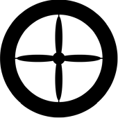 Propeller 4 - Stock Gobo for Gobo Light Projectors - Choose your size!