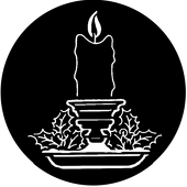 Candles - Stock Gobo for Gobo Light Projectors - Choose your size!