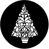 Holly Tree - Stock Gobo for Gobo Light Projectors - Choose your size!