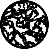 Jagged Moonlight Thick - Stock Gobo for Gobo Light Projectors - Choose your size!