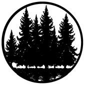 Tree Silhouette 3 - Stock Gobo for Gobo Light Projectors - Choose your size!