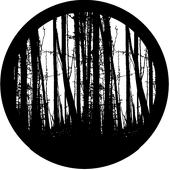 Standing Trees - Stock Gobo for Gobo Light Projectors - Choose your size!