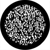 Frozen Rain - Stock Gobo for Gobo Light Projectors - Choose your size!