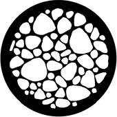 Stone Bed - Stock Gobo for Gobo Light Projectors - Choose your size!