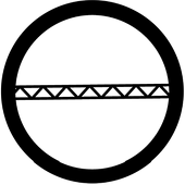 Truss Line - Stock Gobo for Gobo Light Projectors - Choose your size!