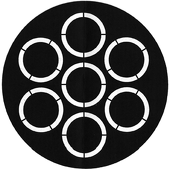 Rotating Apertures - Stock Gobo for Gobo Light Projectors - Choose your size!