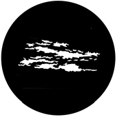 Stratus 3 - Stock Gobo for Gobo Light Projectors - Choose your size!