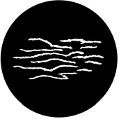 Striped Gouge - Stock Gobo for Gobo Light Projectors - Choose your size!