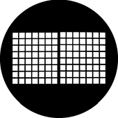 Warehouse Window - Stock Gobo for Gobo Light Projectors - Choose your size!