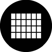 Judy Window - Stock Gobo for Gobo Light Projectors - Choose your size!