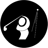 Golfer - Stock Gobo for Gobo Light Projectors - Choose your size!