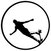 Skateboarder - Stock Gobo for Gobo Light Projectors - Choose your size!