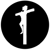 On the Cross - Stock Gobo for Gobo Light Projectors - Choose your size!