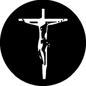 Suffering Cross - Stock Gobo for Gobo Light Projectors - Choose your size!