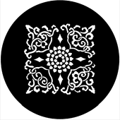 Compass Grill - Stock Gobo for Gobo Light Projectors - Choose your size!