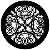 Soft Swirl - Stock Gobo for Gobo Light Projectors - Choose your size!