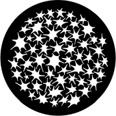 Splat Breakup - Stock Gobo for Gobo Light Projectors - Choose your size!