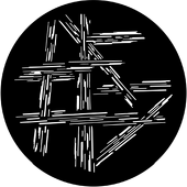 Scratched - Stock Gobo for Gobo Light Projectors - Choose your size!
