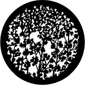 Leafy Branches 3 - Stock Gobo for Gobo Light Projectors - Choose your size!