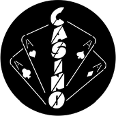 Casino - Stock Gobo for Gobo Light Projectors - Choose your size!