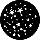 Stars 11 - Stock Gobo for Gobo Light Projectors - Choose your size!