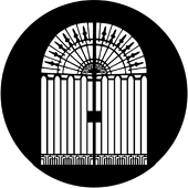 Iron Gate - Stock Gobo for Gobo Light Projectors - Choose your size!