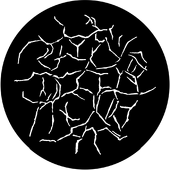 Reflected Water 3 - Stock Gobo for Gobo Light Projectors - Choose your size!