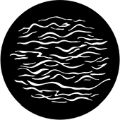 Reflected Water 4 - Stock Gobo for Gobo Light Projectors - Choose your size!