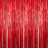 Red - Metallic Fringe Curtain - Many Size Options