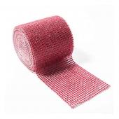 DISCONTINUED ITEM - DecoStar™ Red Rhinestone Mesh-30 Foot Roll