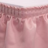 Table skirt - 21'x39" SATINESSA Lamour/Matt Satin - Many Color options
