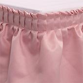 Table skirt - 21'x29" SATINESSA Lamour/Matt Satin - Many Color options