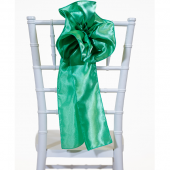 DecoStar™ 9" Satin Flower Chair Accent - Seafoam Green