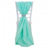 DecoStar™ Single Piece Simple Back Chair Accent - Seafoam Green