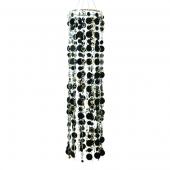 DecoStar™ 44" Silver and Black PVC Disc Chandelier