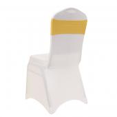 DecoStar™ 5" Wide Spandex Chair Band - Gold - 10 PACK