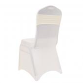 DecoStar™ 5" Wide Spandex Chair Band - Ivory - 10 PACK