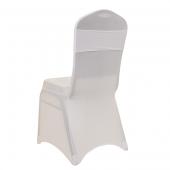 DecoStar™ 5" Wide Spandex Chair Band - White - 10 PACK