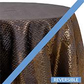 Topaz (Black) - Extravagant B Tablecloths - DOUBLE-SIDED - MANY SIZE OPTIONS